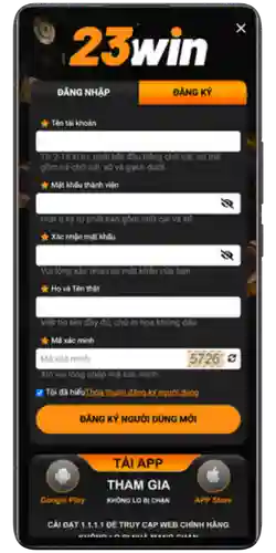 Đăng ký 23WIN01 Casino